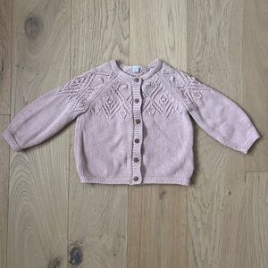 Marks & Spencer Pale Pink Knit Cardigan with Button Front